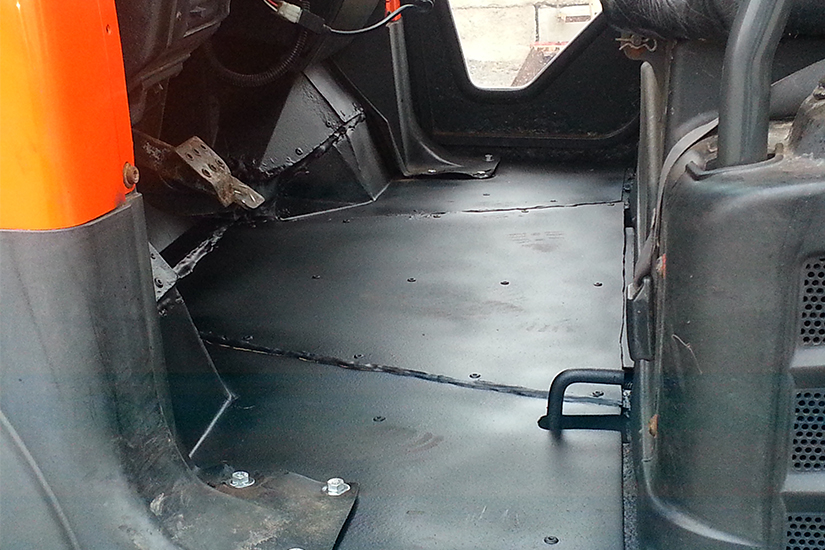 Welding Project: Repaired ATV inside steel flooring